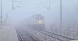 Six trains running late in northern region due to fog